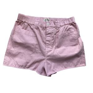 Madewell Pink Pastel Cotton Poplin Shorts Size M Coquette Soft Clean Girl Casual